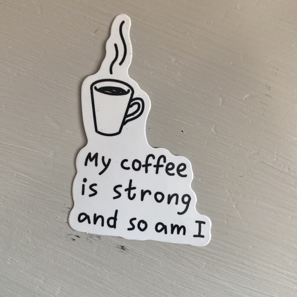 Vinyl stickers.  New.  Set of 4. Coffee.  Waterproof. Cute. - Picture 5 of 5